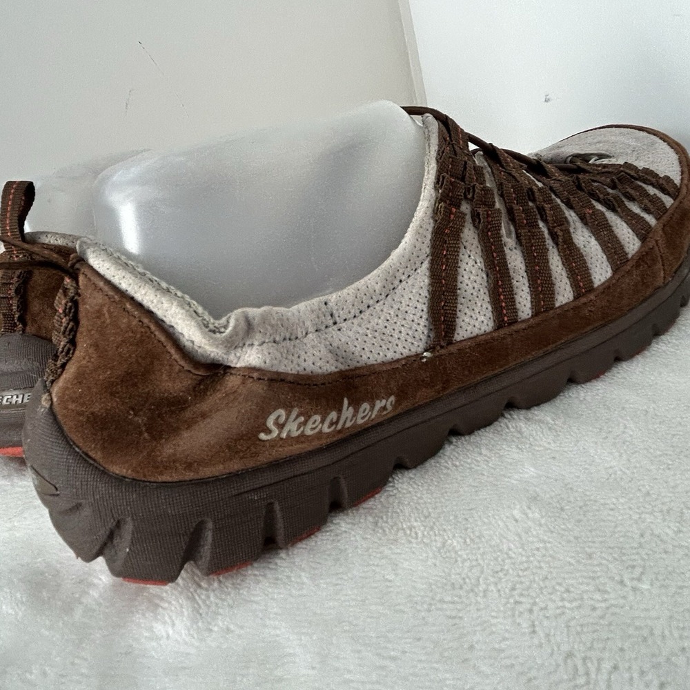Skechers Relaxed Fit Slip On Air Cooled Memory Foam Brown Sandal Women's 9.5 - Picture 3 of 10